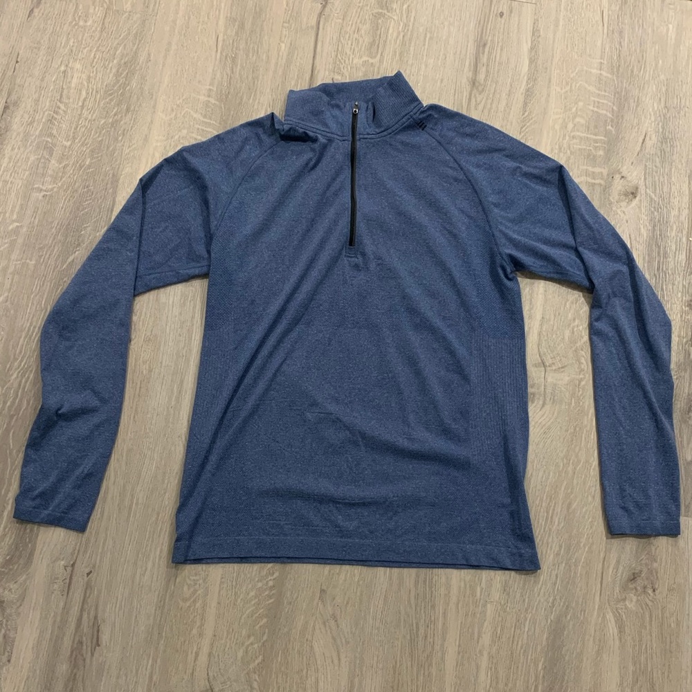 Men’s Lululemon Metal Vent Tech Zip Blue Medium